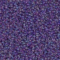 Miyuki rocailles Perlen 15/0 - Purple lined amethyst ab 15-356